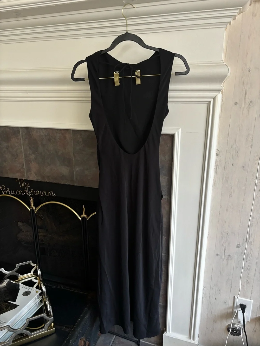 Abercrombie & Fitch Black Sleeveless Maxi Dress